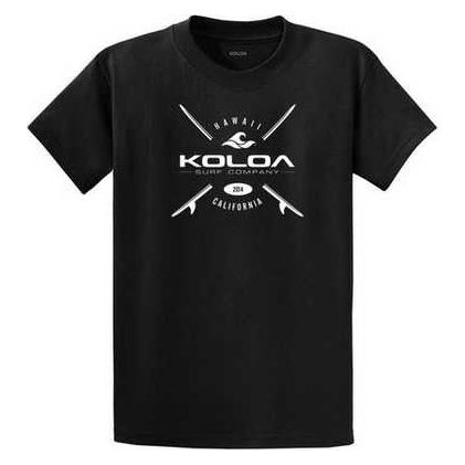 Koloa Surf Co. X Boards Logo Heavy Cotton T-Shirts. Regular, Big and Tall Sizes Koloa Surf Company Men's Shirts