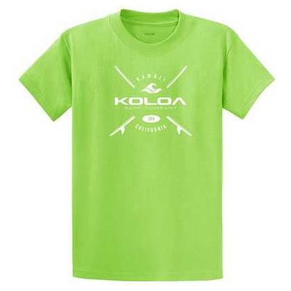 Koloa Surf Co. X Boards Logo Heavy Cotton T-Shirts. Regular, Big and Tall Sizes Koloa Surf Company Men's Shirts