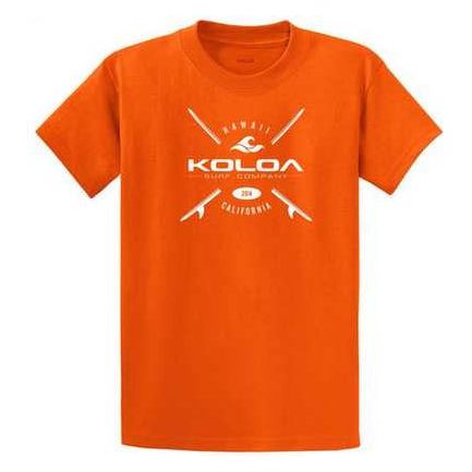 Koloa Surf Co. X Boards Logo Heavy Cotton T-Shirts. Regular, Big and Tall Sizes Koloa Surf Company Men's Shirts