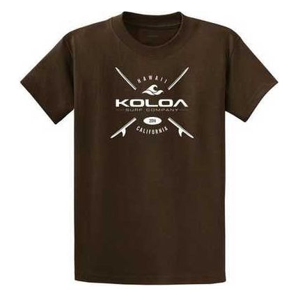 Koloa Surf Co. X Boards Logo Heavy Cotton T-Shirts. Regular, Big and Tall Sizes Koloa Surf Company Men's Shirts