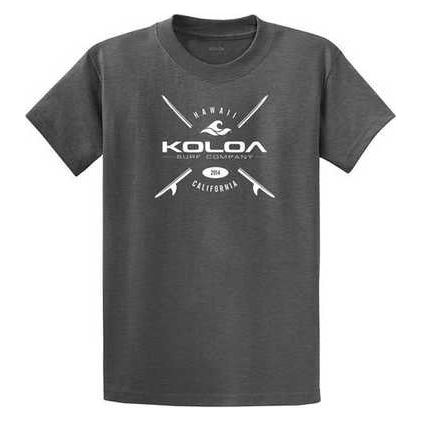 Koloa Surf Co. X Boards Logo Heavy Cotton T-Shirts. Regular, Big and Tall Sizes Koloa Surf Company Men's Shirts