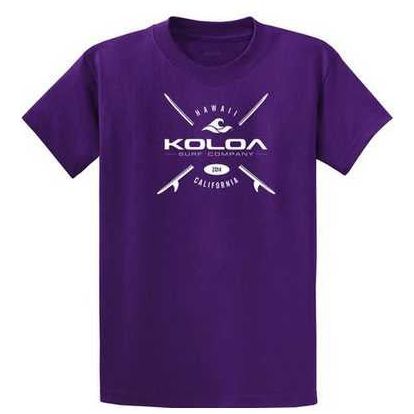 Koloa Surf Co. X Boards Logo Heavy Cotton T-Shirts. Regular, Big and Tall Sizes Koloa Surf Company Men's Shirts