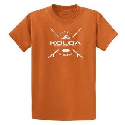 Koloa Surf Co. X Boards Logo Heavy Cotton T-Shirts. Regular, Big and Tall Sizes Koloa Surf Company Men's Shirts