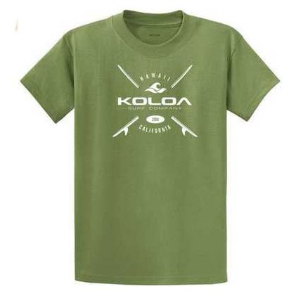 Koloa Surf Co. X Boards Logo Heavy Cotton T-Shirts. Regular, Big and Tall Sizes Koloa Surf Company Men's Shirts