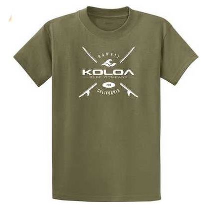 Koloa Surf Co. X Boards Logo Heavy Cotton T-Shirts. Regular, Big and Tall Sizes Koloa Surf Company Men's Shirts