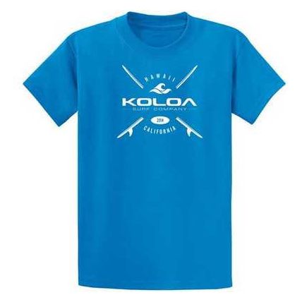 Koloa Surf Co. X Boards Logo Heavy Cotton T-Shirts. Regular, Big and Tall Sizes Koloa Surf Company Men's Shirts