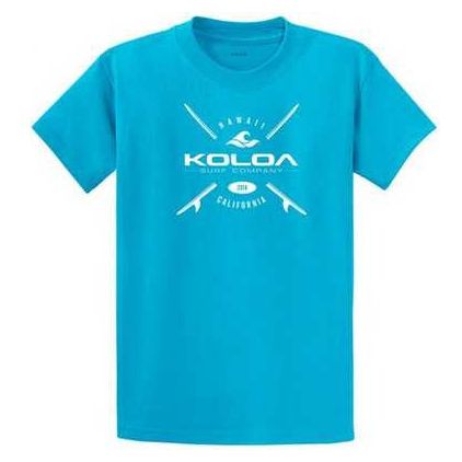 Koloa Surf Co. X Boards Logo Heavy Cotton T-Shirts. Regular, Big and Tall Sizes Koloa Surf Company Men's Shirts