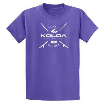 Koloa Surf Co. X Boards Logo Heavy Cotton T-Shirts. Regular, Big and Tall Sizes Koloa Surf Company Men's Shirts