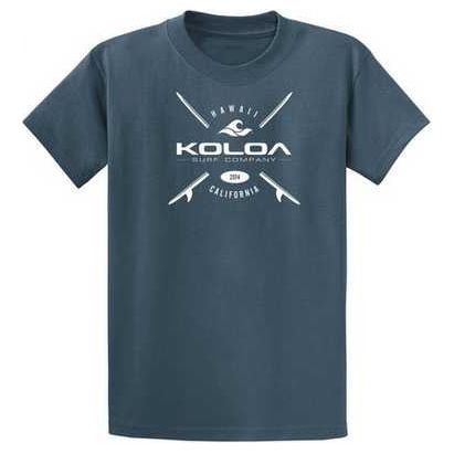 Koloa Surf Co. X Boards Logo Heavy Cotton T-Shirts. Regular, Big and Tall Sizes Koloa Surf Company Men's Shirts