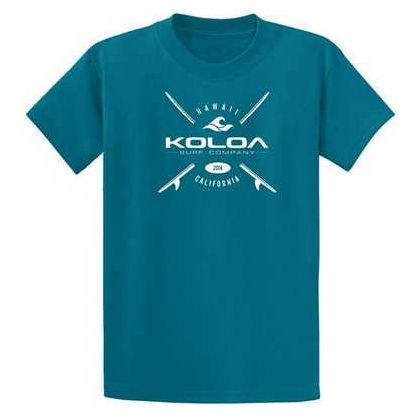 Koloa Surf Co. X Boards Logo Heavy Cotton T-Shirts. Regular, Big and Tall Sizes Koloa Surf Company Men's Shirts