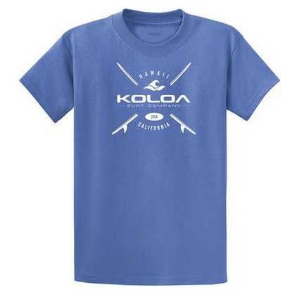 Koloa Surf Co. X Boards Logo Heavy Cotton T-Shirts. Regular, Big and Tall Sizes Koloa Surf Company Men's Shirts