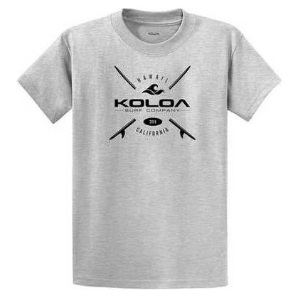 Koloa Surf Co. X Boards Logo Heavy Cotton T-Shirts. Regular, Big and Tall Sizes Koloa Surf Company Men's Shirts