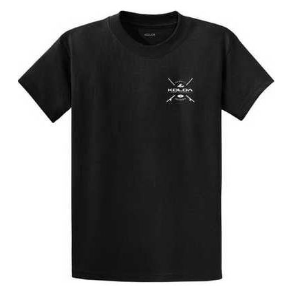 Koloa Surf Cross Boards Logo Heavy Cotton T-Shirts. Regular, Big and Tall Sizes Koloa Surf Company Mens Apparel