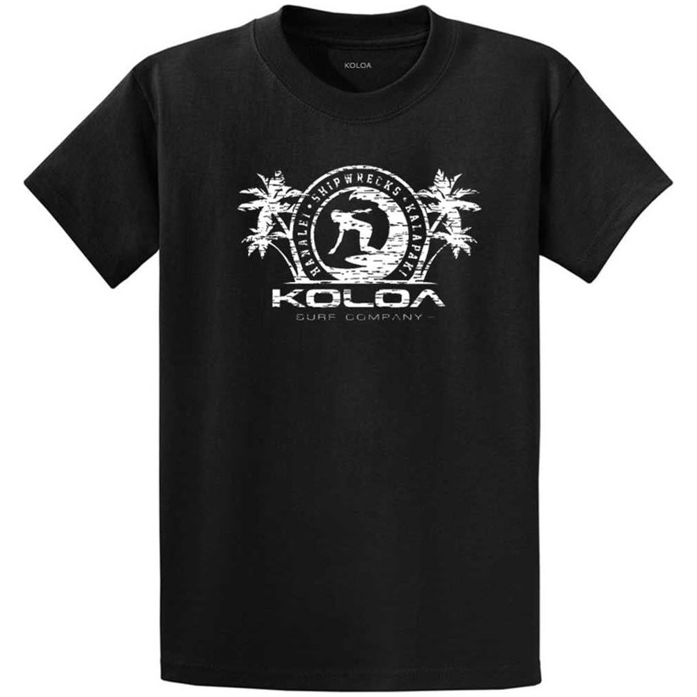 Koloa Surf Co. Surfer Girl Logo Mens Heavy Cotton T-Shirts in Regular, Big & Tall Koloa Surf Company Mens Apparel