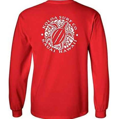 Koloa Surf Co. Hawaiian Turtle Logo Long Sleeve T-Shirt FB Koloa Surf Company Men's Shirts