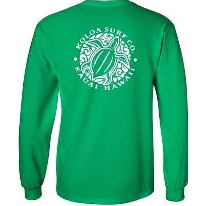 Koloa Surf Co. Hawaiian Turtle Logo Long Sleeve T-Shirt FB Koloa Surf Company Men's Shirts