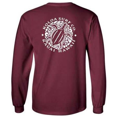 Koloa Surf Co. Hawaiian Turtle Logo Long Sleeve T-Shirt FB Koloa Surf Company Men's Shirts