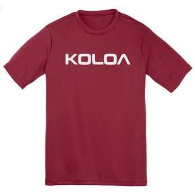 Koloa Surf Co. Original Koloa Text Logo Youth All Sport Moisture Wicking Athletic Shirts Koloa Surf Company Athletic Apparel