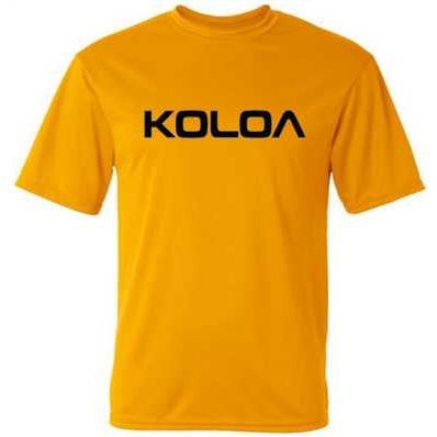 Koloa Surf Co. Original Koloa Text Logo Youth All Sport Moisture Wicking Athletic Shirts Koloa Surf Company Athletic Apparel