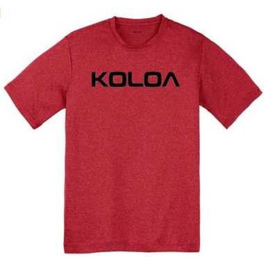 Koloa Surf Co. Original Koloa Text Logo Youth All Sport Moisture Wicking Athletic Shirts Koloa Surf Company Athletic Apparel