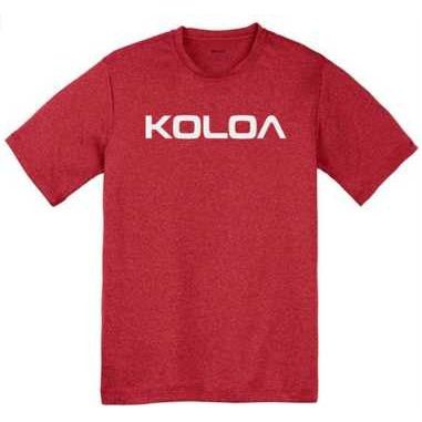 Koloa Surf Co. Original Koloa Text Logo Youth All Sport Moisture Wicking Athletic Shirts Koloa Surf Company Athletic Apparel