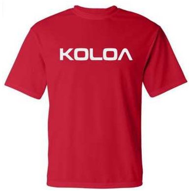 Koloa Surf Co. Original Koloa Text Logo Youth All Sport Moisture Wicking Athletic Shirts Koloa Surf Company Athletic Apparel