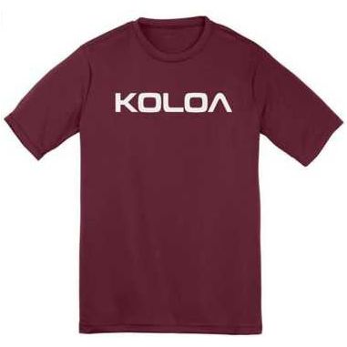 Koloa Surf Co. Original Koloa Text Logo Youth All Sport Moisture Wicking Athletic Shirts Koloa Surf Company Athletic Apparel