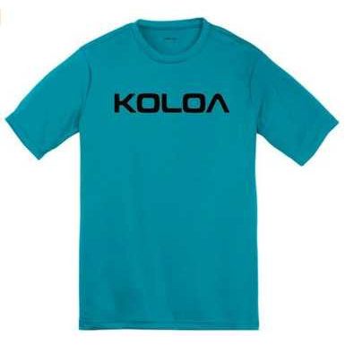 Koloa Surf Co. Original Koloa Text Logo Youth All Sport Moisture Wicking Athletic Shirts Koloa Surf Company Athletic Apparel