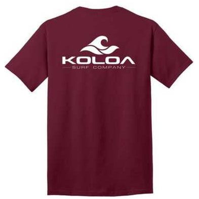 Koloa Surf Co. Classic 2-Sided Wave Logo Heavy Cotton T-Shirts Koloa Surf Company Mens Apparel