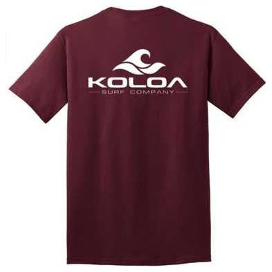 Koloa Surf Co. Classic 2-Sided Wave Logo Heavy Cotton T-Shirts Koloa Surf Company Mens Apparel