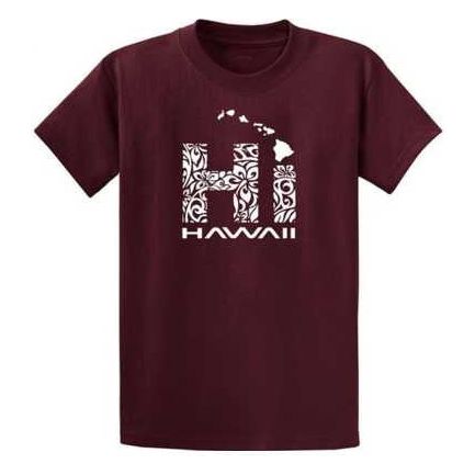 Koloa Surf Co. Hawaiian Islands Tribal Hi Hawaii Shirts in Regular, Big & Tall Koloa Surf Company Men's Shirts