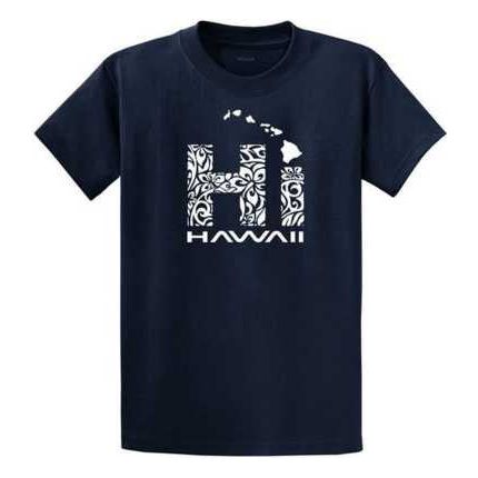 Koloa Surf Co. Hawaiian Islands Tribal Hi Hawaii Shirts in Regular, Big & Tall Koloa Surf Company Men's Shirts