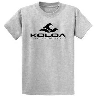 Koloa Surf Co. Wave Logo Cotton T-Shirts in Regular, Big and Tall Sizes Koloa Surf Company Men's Shirts