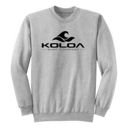 Koloa Surf Co. Classic Wave Heavyweight Tall Crewneck Sweatshirts LT-4XLT Koloa Surf Company Big & Tall Apparel