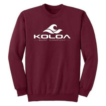 Koloa Surf Co. Classic Wave Heavyweight Tall Crewneck Sweatshirts LT-4XLT Koloa Surf Company Big & Tall Apparel