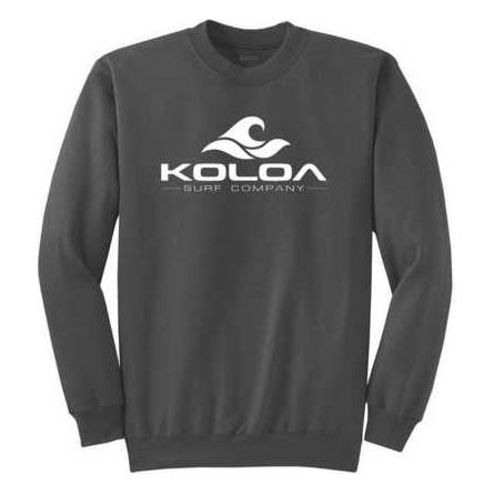 Koloa Surf Co. Classic Wave Heavyweight Tall Crewneck Sweatshirts LT-4XLT Koloa Surf Company Big & Tall Apparel