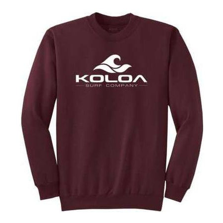 Koloa Surf Co. Classic Wave Heavyweight Tall Crewneck Sweatshirts LT-4XLT Koloa Surf Company Big & Tall Apparel