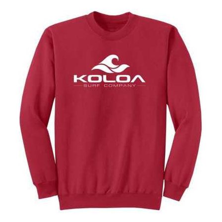 Koloa Surf Co. Classic Wave Heavyweight Tall Crewneck Sweatshirts LT-4XLT Koloa Surf Company Big & Tall Apparel