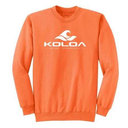 Koloa Surf Co. Classic Wave Heavyweight Tall Crewneck Sweatshirts LT-4XLT Koloa Surf Company Big & Tall Apparel