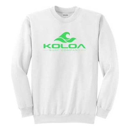 Koloa Surf Co. Classic Wave Heavyweight Tall Crewneck Sweatshirts LT-4XLT Koloa Surf Company Big & Tall Apparel