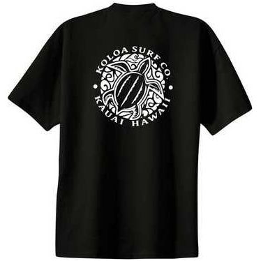 Koloa Surf Co. Hawaiian Honu Turtle Logo Cotton T-Shirts Koloa Surf Company Mens Apparel