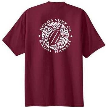 Koloa Surf Co. Hawaiian Honu Turtle Logo Cotton T-Shirts Koloa Surf Company Mens Apparel