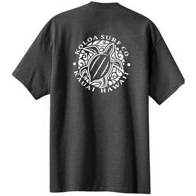 Koloa Surf Co. Hawaiian Honu Turtle Logo Cotton T-Shirts Koloa Surf Company Mens Apparel