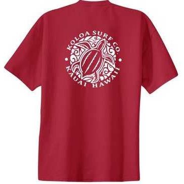 Koloa Surf Co. Hawaiian Honu Turtle Logo Cotton T-Shirts Koloa Surf Company Mens Apparel