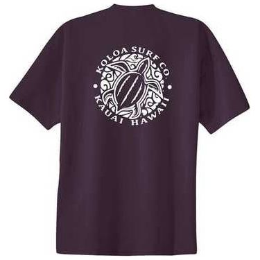 Koloa Surf Co. Hawaiian Honu Turtle Logo Cotton T-Shirts Koloa Surf Company Mens Apparel