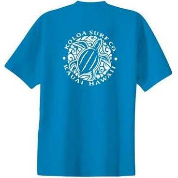 Koloa Surf Co. Hawaiian Honu Turtle Logo Cotton T-Shirts Koloa Surf Company Mens Apparel