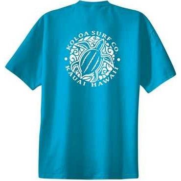 Koloa Surf Co. Hawaiian Honu Turtle Logo Cotton T-Shirts Koloa Surf Company Mens Apparel