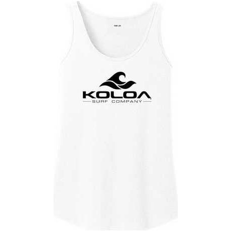 Koloa Surf Co. Ladies Classic Wave Logo Soft Cotton Tank Top Koloa Surf Company Womens Apparel