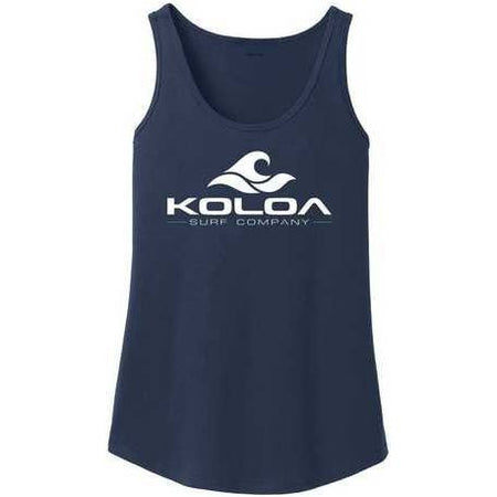 Koloa Surf Co. Ladies Classic Wave Logo Soft Cotton Tank Top Koloa Surf Company Womens Apparel