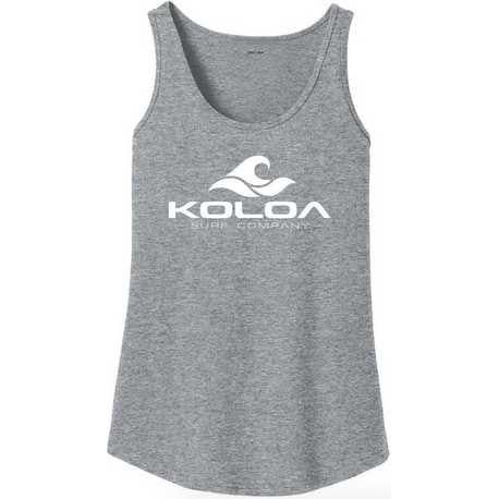 Koloa Surf Co. Ladies Classic Wave Logo Soft Cotton Tank Top Koloa Surf Company Womens Apparel